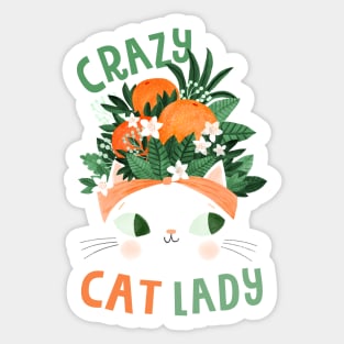 Crazy cat lady Sticker